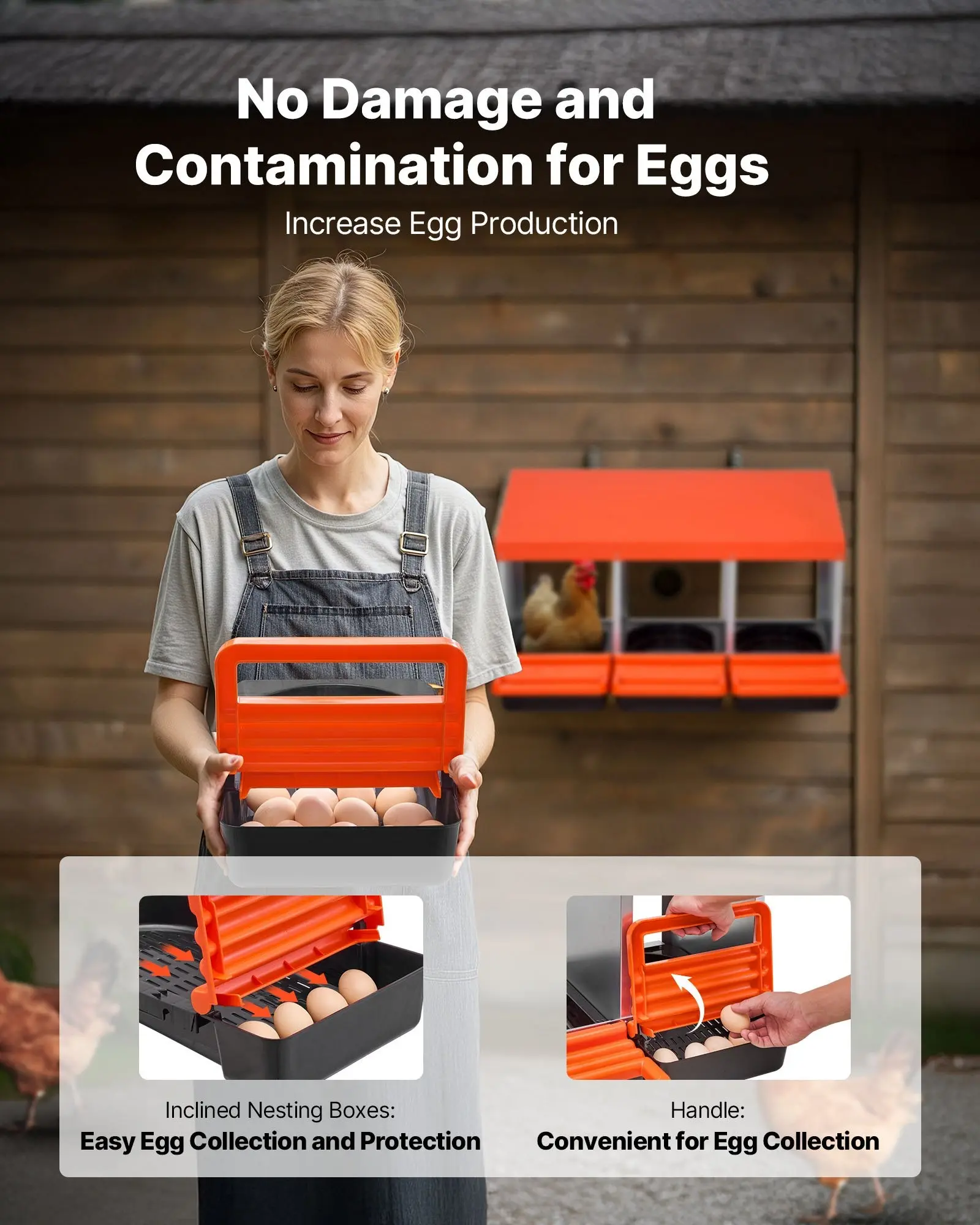 3-Compartment Corrosion-Resistant Metal Nesting Box